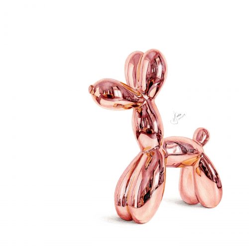 ROSEGOLD BALLOON DOG