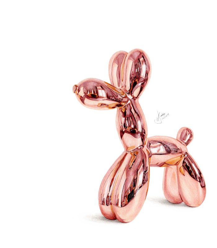 ROSEGOLD BALLOON DOG
